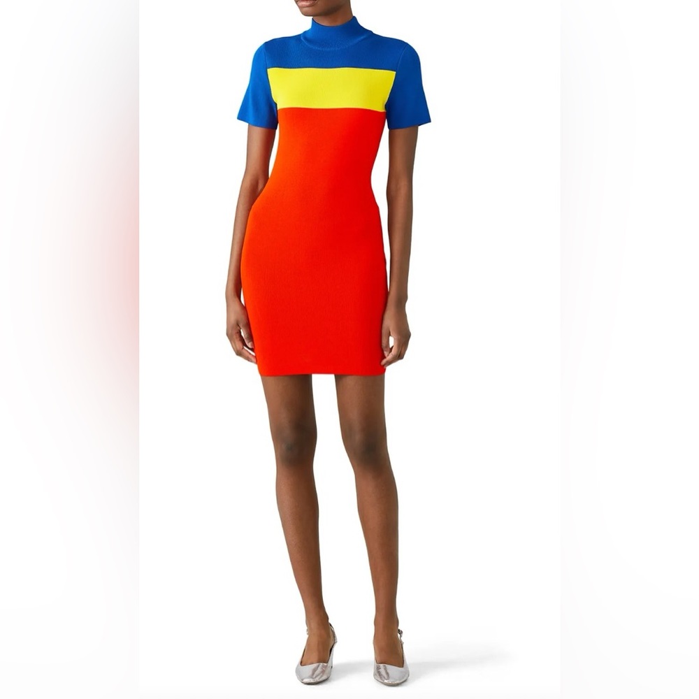 Solace London Color block retro 90’s dress